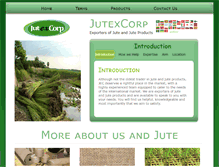 Tablet Screenshot of juteexportcorp.com